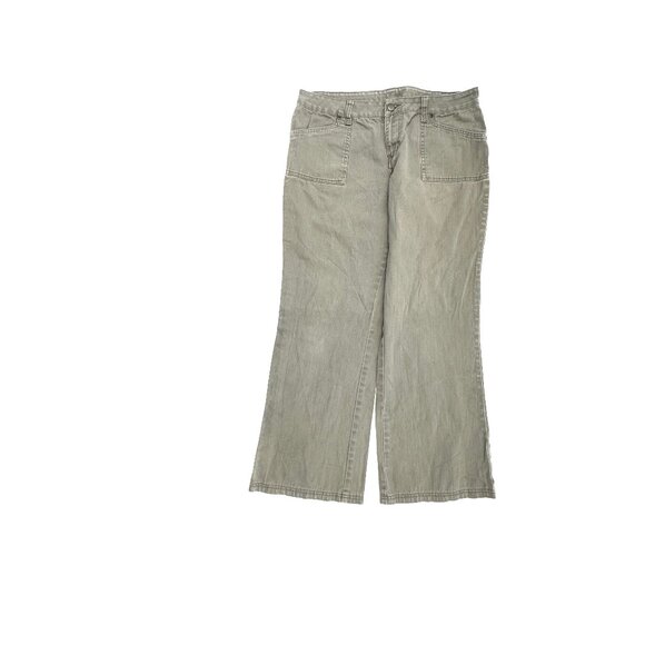 Fashion Bug Bootcut Women's size 12P Green Gray Denim Jeans - Picture 1 of 4